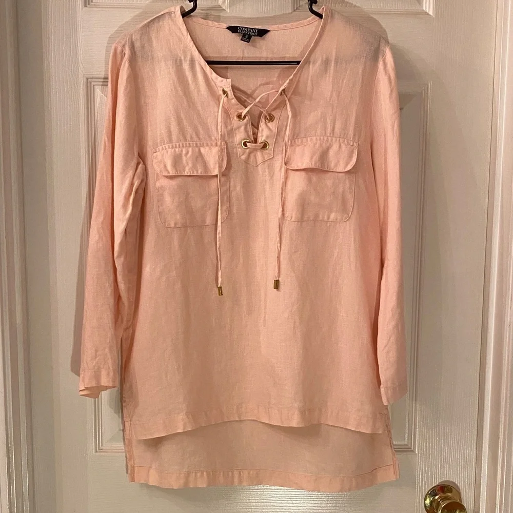 Ellen Tracy Soft Pink Top